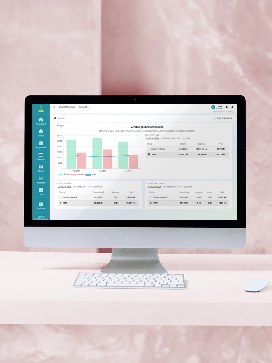 Detailed Reports and Statistics software application feature