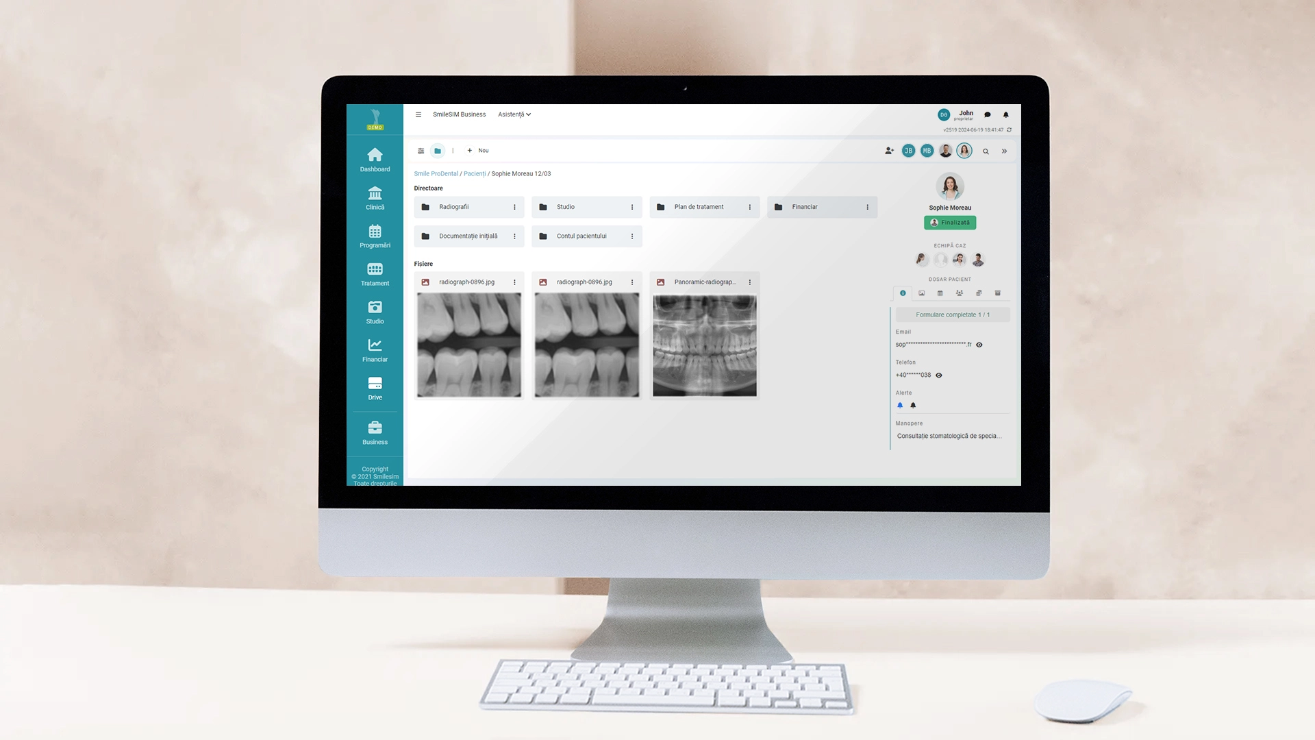 Software application feature preview of Cloud module