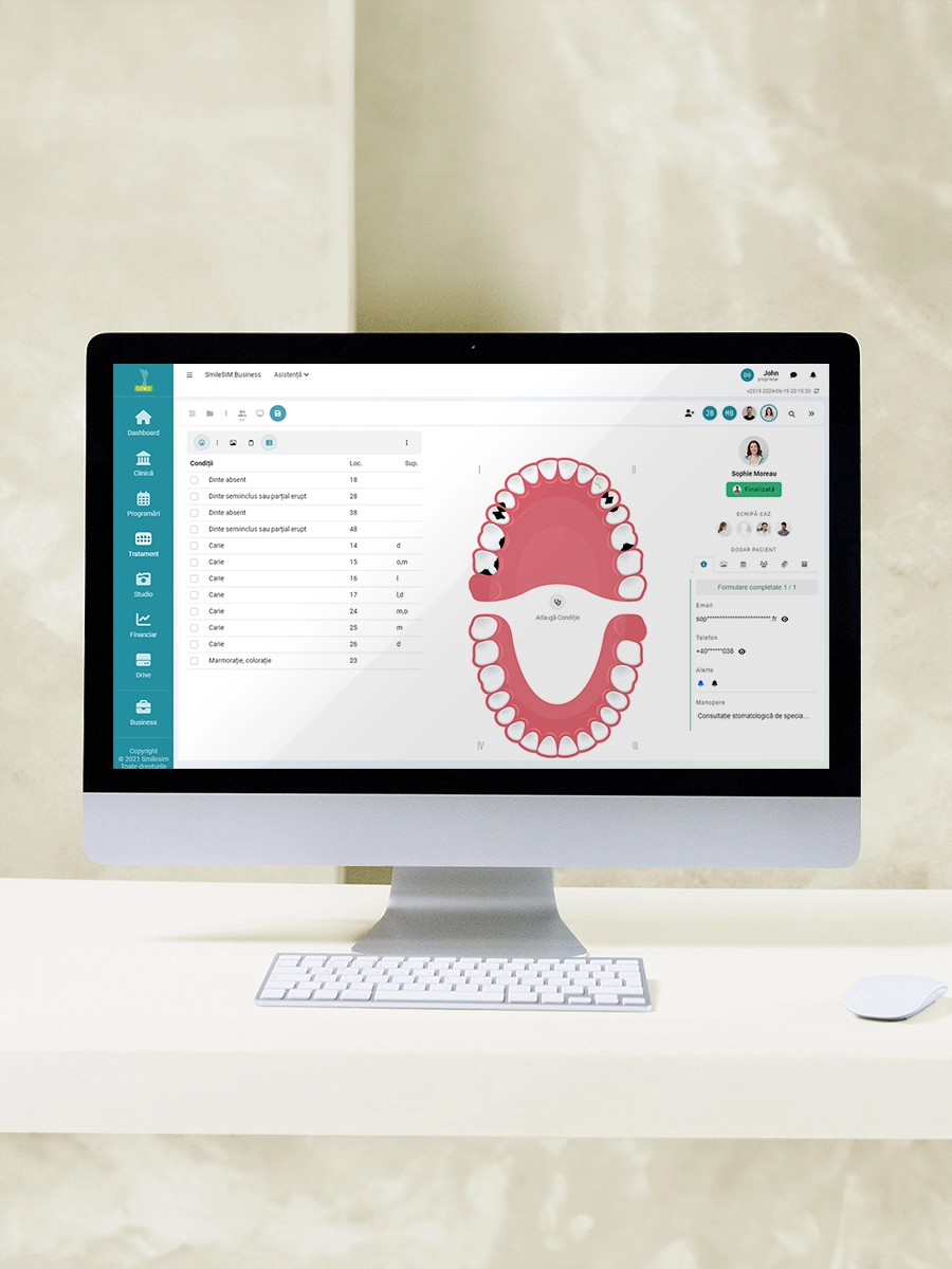 Dental Chart software application feature